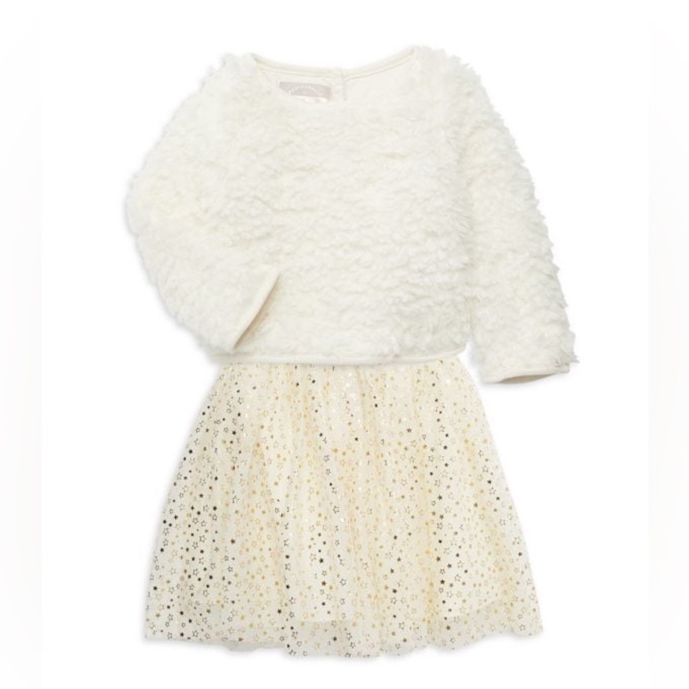 PIPPA & JULIE Little Girl's 2-Piece Sweatshirt & Star Skirt Set